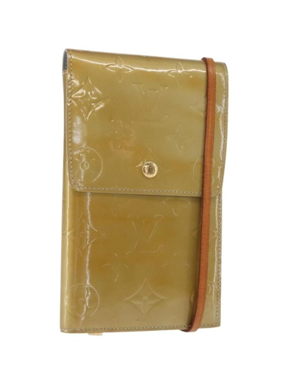 LOUIS VUITTON Monogram Vernis Walker Wallet Gris M91031